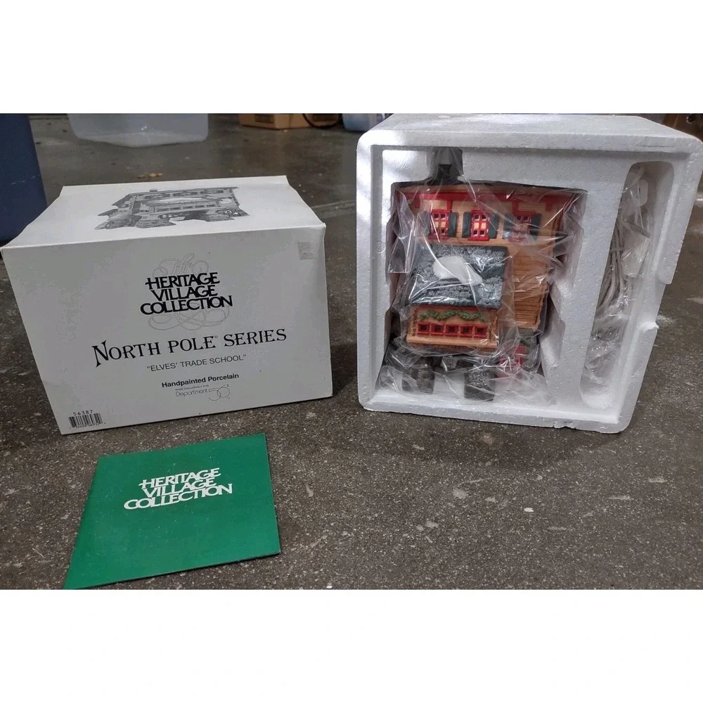 Dept 56 Elves Trade School North Pole Series Heritage Village 56387 In Box
